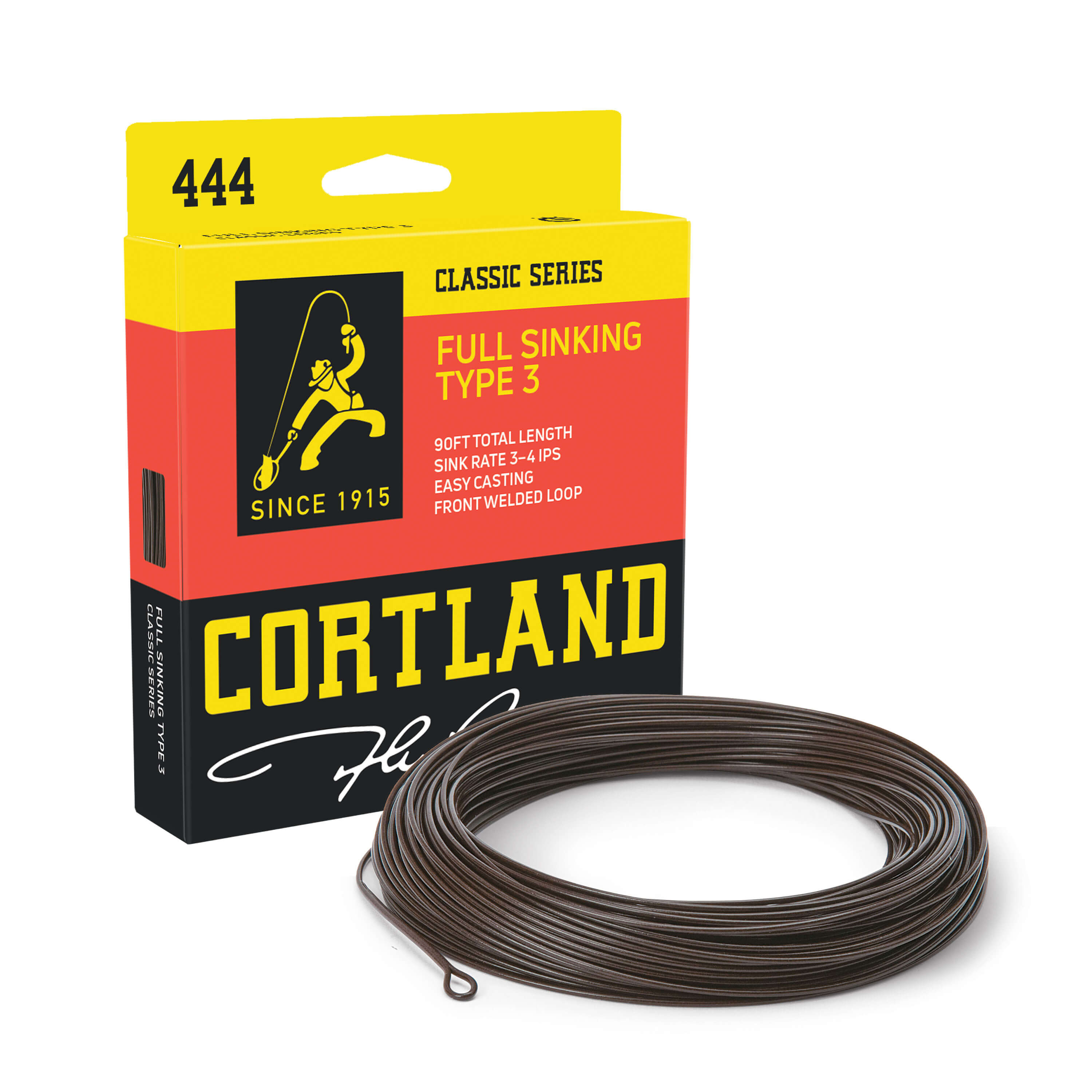 Cortland Full Sinking Type 3 444 Fly Line - Brown - WF6S