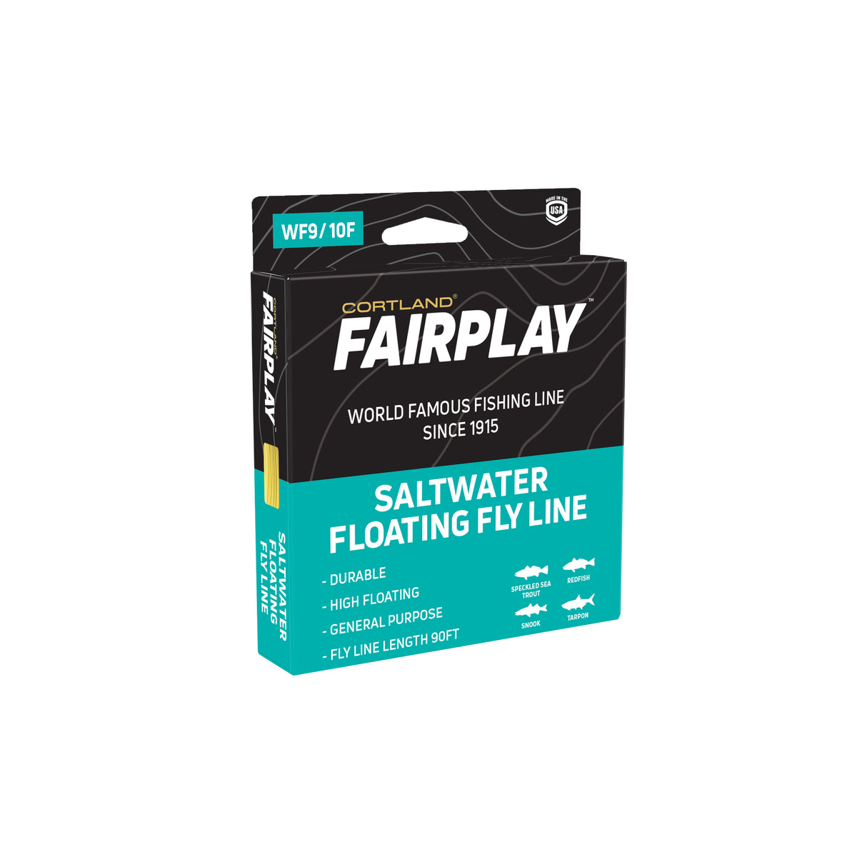 Cortland Fairplay Saltwater Fly Line, Wf9/10f, 90ft, 326118, Size: Assorted