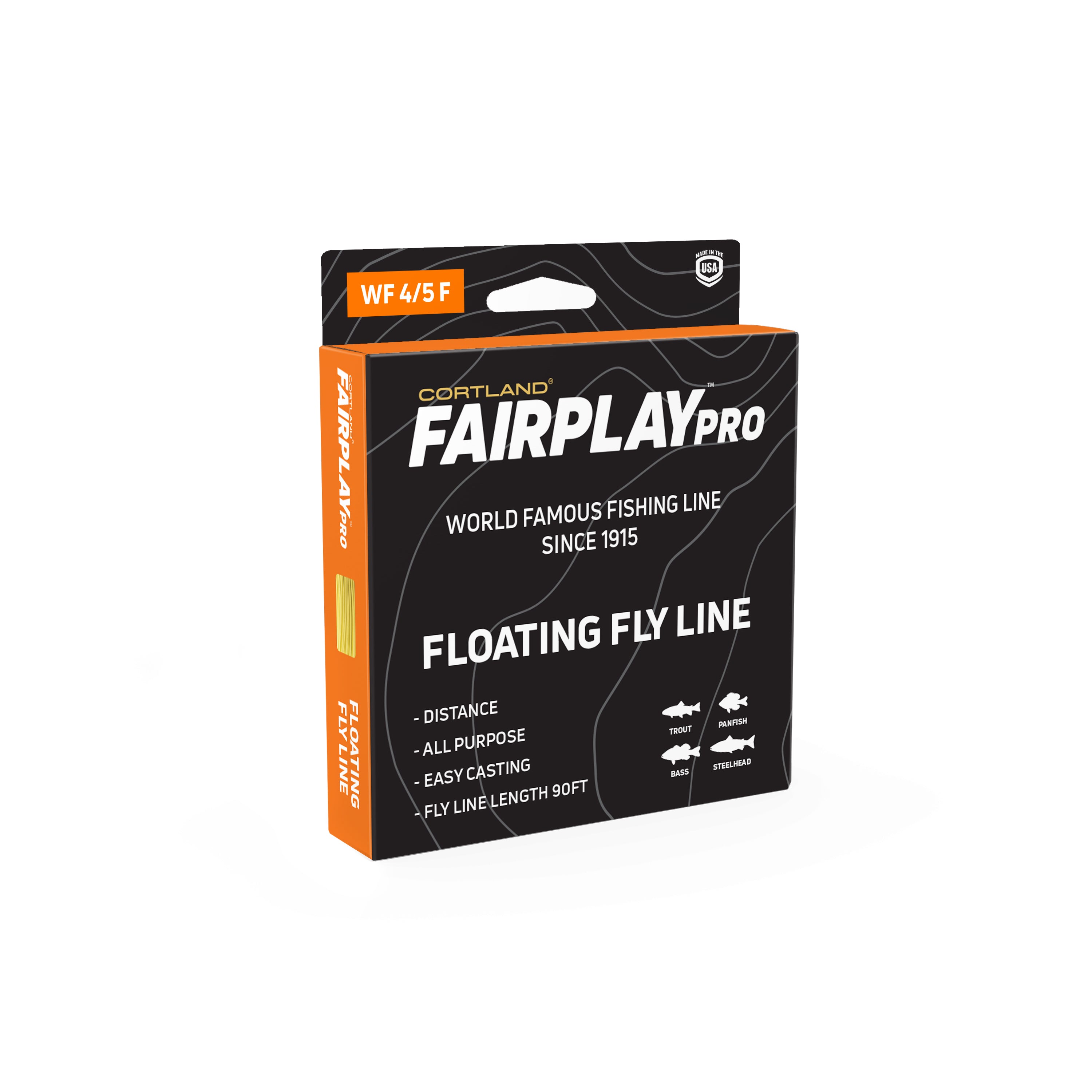 Cortland Fairplay Pro Fly Line, Wf4/5f, 90ft, 326125, Size: Assorted