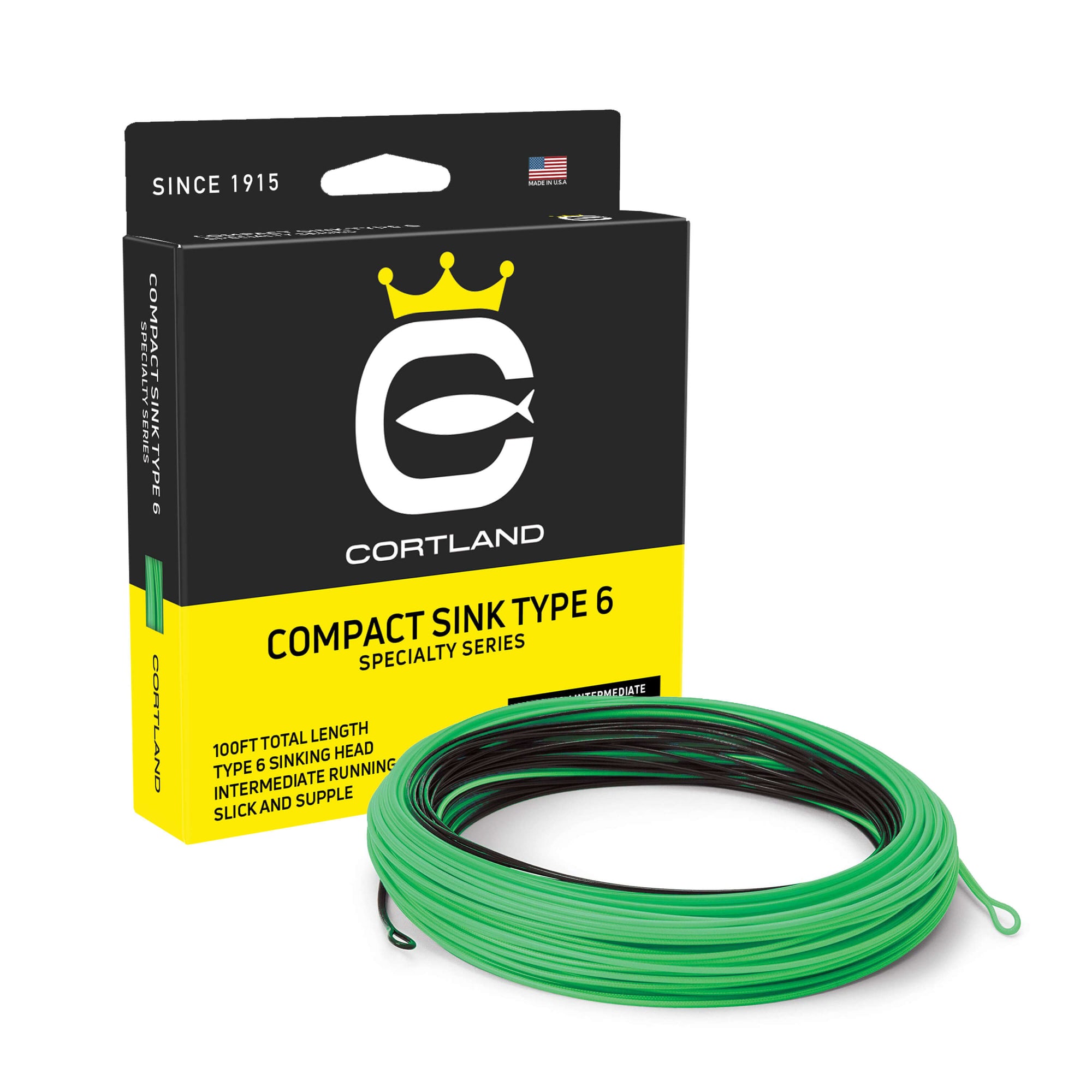 Compact Sink Type 6 - Freshwater / Saltwater Sinking Fly Line