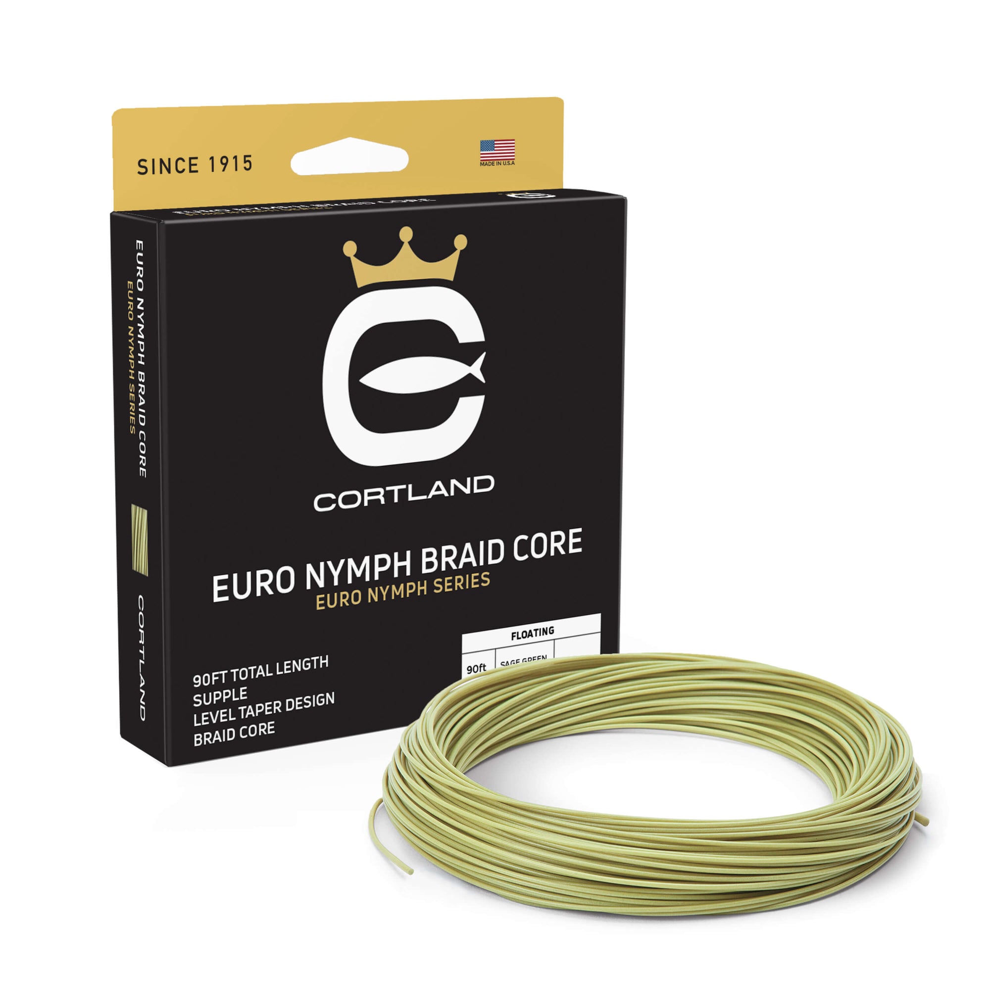 Cortland Euro Nymph Braid Core Line .022 / Level
