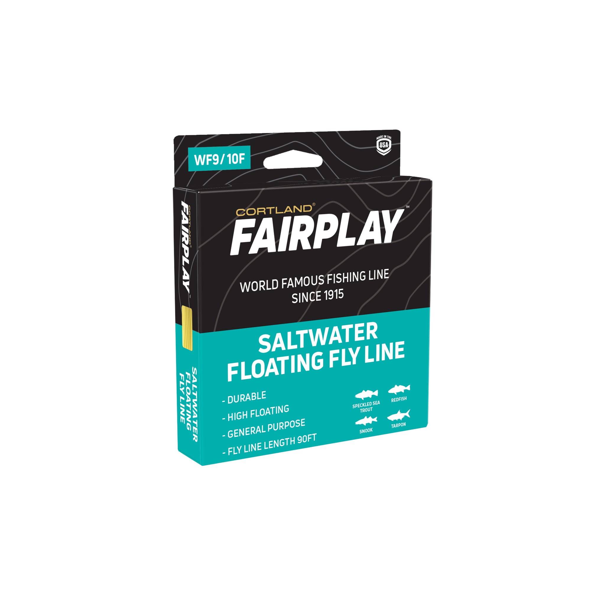 Cortland Fairplay Saltwater 9 Foot Tapered Leader, 16-Pound Test, 609464, Clear